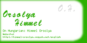 orsolya himmel business card